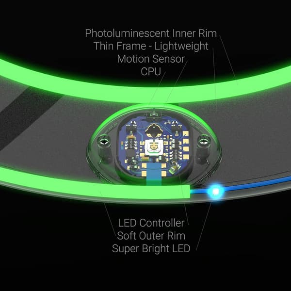 Flying Ring - 16 Million Colors RGB or 12 LEDs, Super Bright, Lost Mode, Automatic Lighting, Safe & Soft