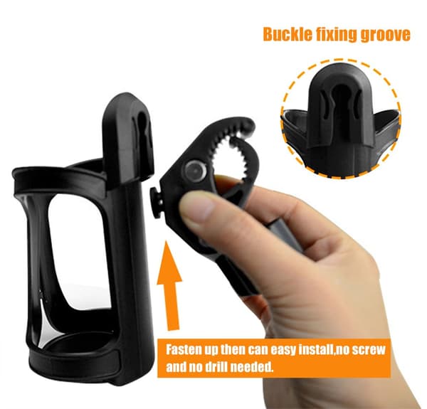 Sykkel flaskeholder, svart, 1 stk