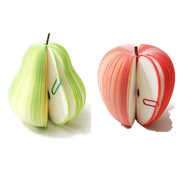 10 stk., kreative æble sticky notes DIY sticky notes frugt sticky notes pære sticky notes specialpris