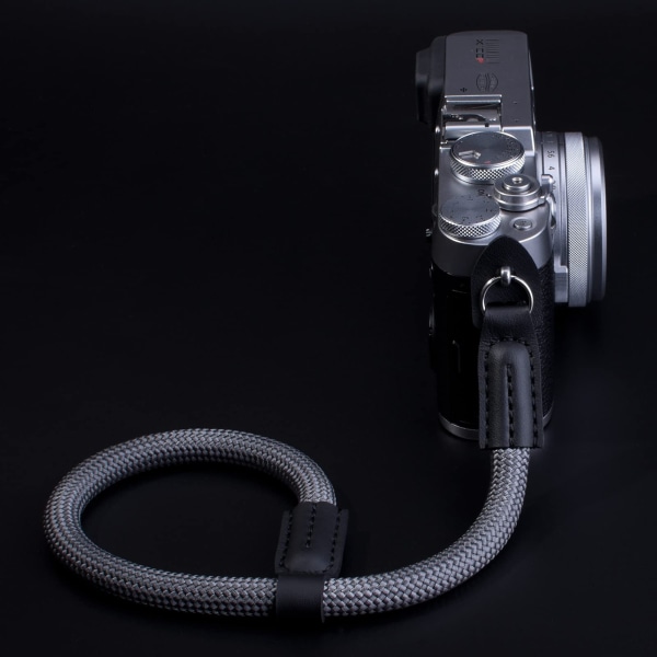 Kamerahåndleddsstropp, kompatibel med Sony A6100 A6600 A6400 A6000 A6300 A6500 RXIR II RX10 IV X100F X-T30 X-T4 X-T3 X-T20 X-T2 X100S E-M10 Mark Grey
