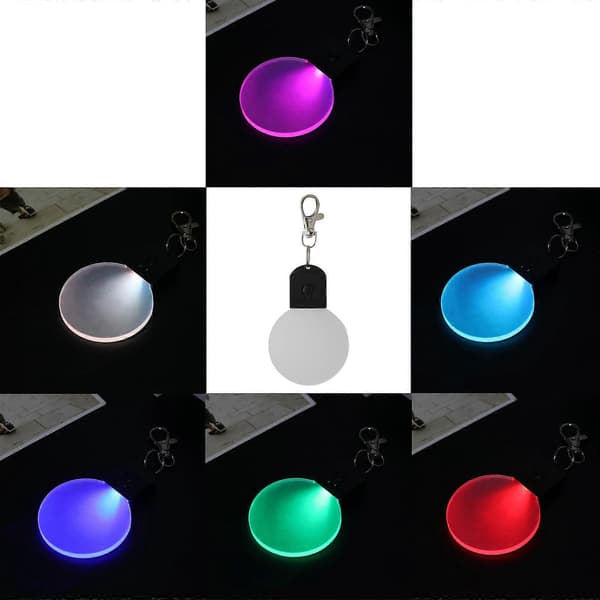 LED Lys Nøglering Akryl til Nøglering Natlys Nøglering Bærbar Hus Bilnøgler Ring til Nøglebrik Nøglering til Mænd & B