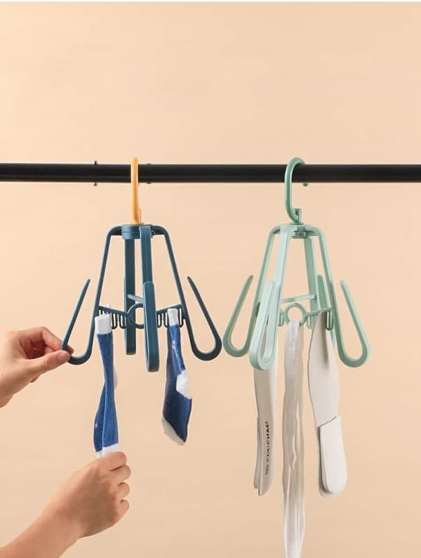 Shoe Drying Rack, Rotating Drying Rack, Three-Piece Set Light Green