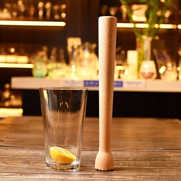 Wooden Muddler for Cocktails Home and Bar Muddler for Mojitos, Fruit Drinks, Sturdy Wood, Professional Bar Tool