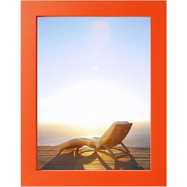 6x8 tommer fotoramme orange fotoramme 2 pakke 8x6 orange billedrammer til bordplade og væg Orange 8x6 inch/ 15.2x20.3 cm