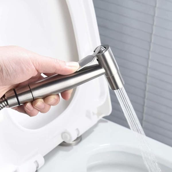 WS024 Toilet- og bidetsprøjte - Rustfrit stål - Kvalitetsprodukt..DEBUNS