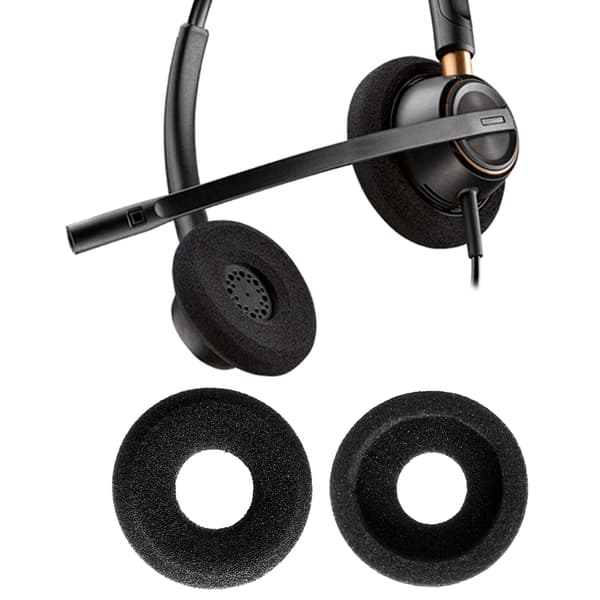 5 par skumøreputer erstatning for Plantronics Blackwire C300 C310 C315 C320 C325 C3210 C3220