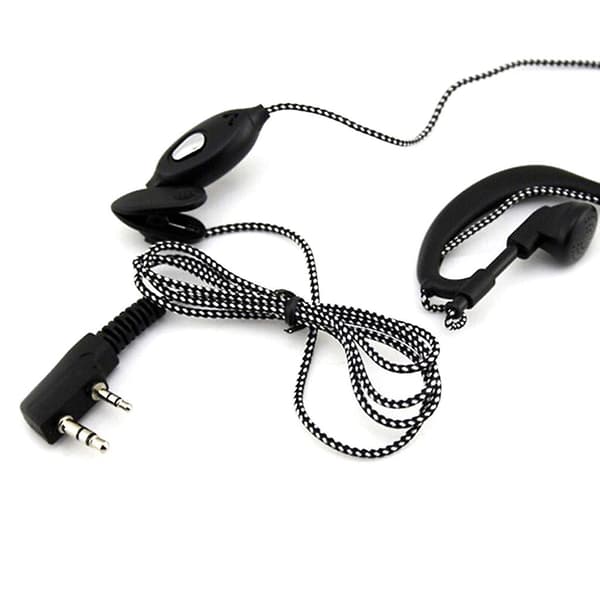 2-pin højkvalitets headsetmikrofon til bærbare walkie-talkies hovedtelefoner