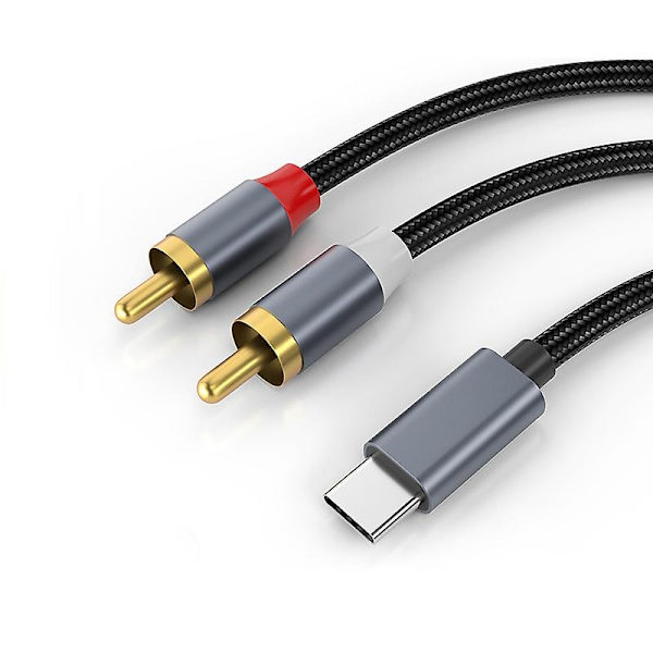 USB-C till RCA Ljud Stereo Kabel