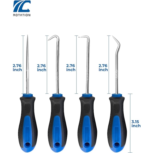 Precisionskrok och plockset för bilar | 4-delade handverktyg | Blå Example:cranberry