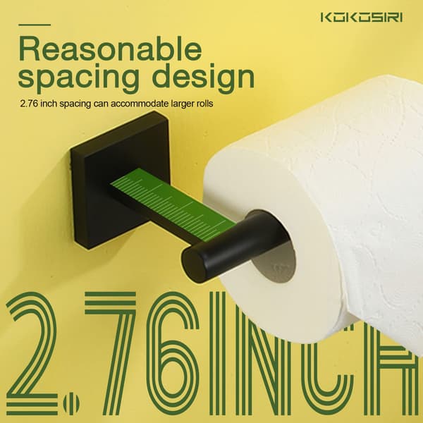 WC-paperiteline kylpyhuoneeseen, mattamusta ruostumaton teräs.