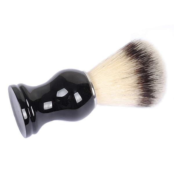 Shaving Brushes, Bristle Knot with Shaving Brush with Pure Black Engineered Plastic Handle
