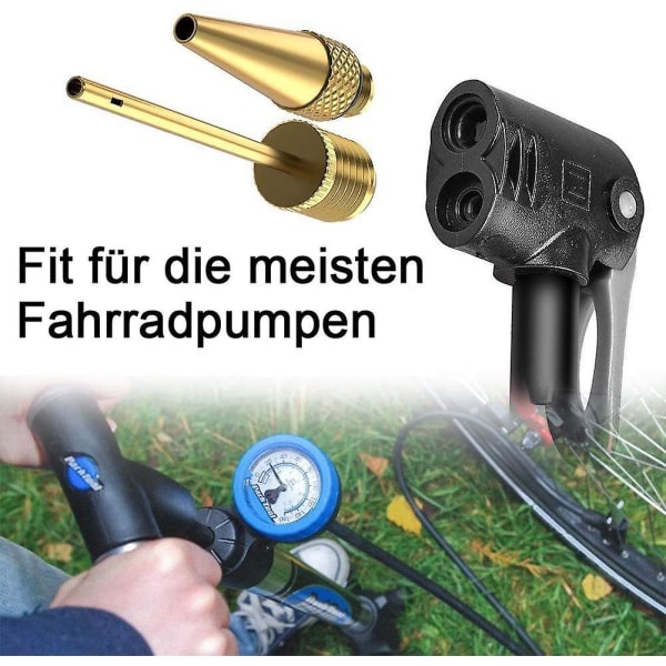 Cykelventil Adapter Kit, Cykelventil Adapter Bilventil Med Tætningsring Til Cykelpumpe, Fodpumpe, Boldpumpe, Os V.