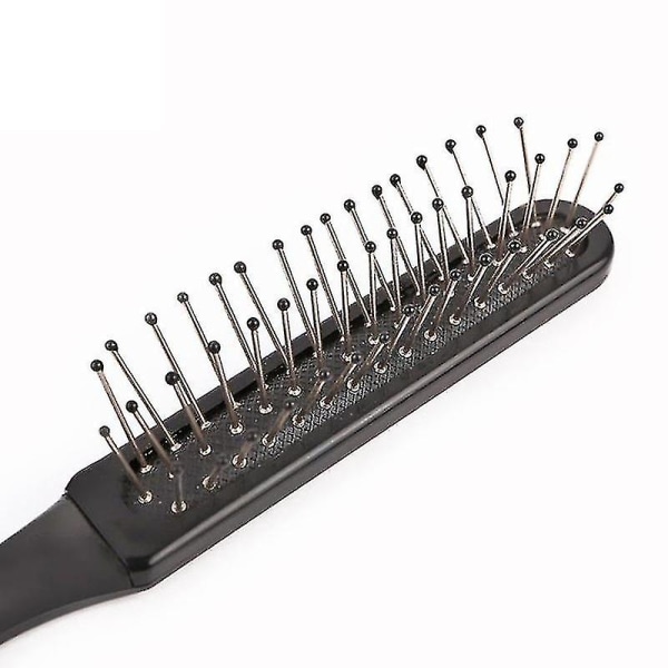 Wig Brush Hair Brush Wig Comb Stainless Steel Wide Teeth Comb For Hair Extensions Hairpieces Toupees & Weaves Brushing Styling & Detangling(2pcs, Blac