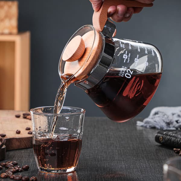 Kaffekande i glas, 600 ml, 1 stk 600 ml