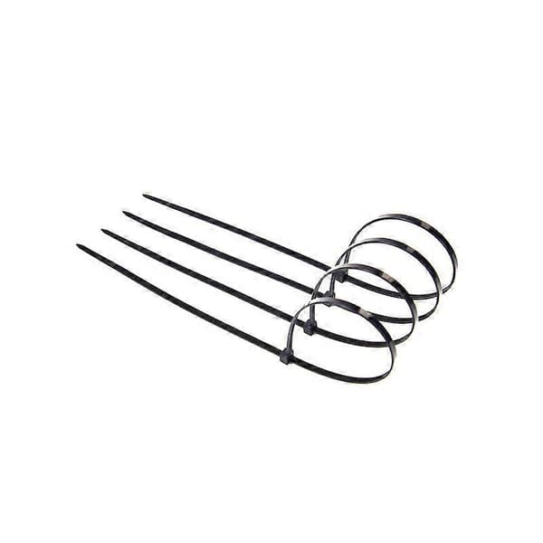 Förpackning med 100 buntband, Svarta, 200 x 4,8 mm