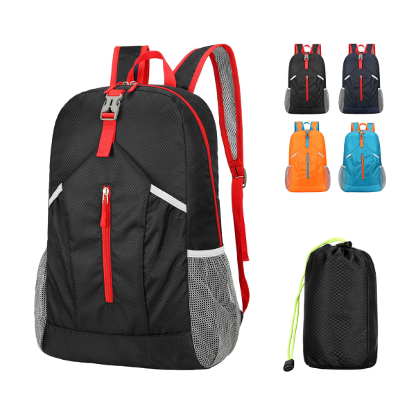 25~30L Packbar Ryggsäck, Lätt Vandringsryggsäck, Fällbar Vattentät Vandringsdagryggsäck för Resor Camping Fiske Utomhussporter Vandringsdagryggsäck