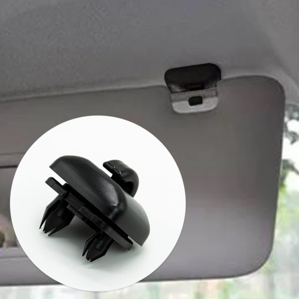 Pakke med 1 Auto Solskærm Klip Solskærm Klip, Auto Solskærm Klip Krog Beslag Hanger Udskiftning til Audi A1 A3 A4 A5 Q3 Q5(8E0 857 562) A7 B6 B7 Black