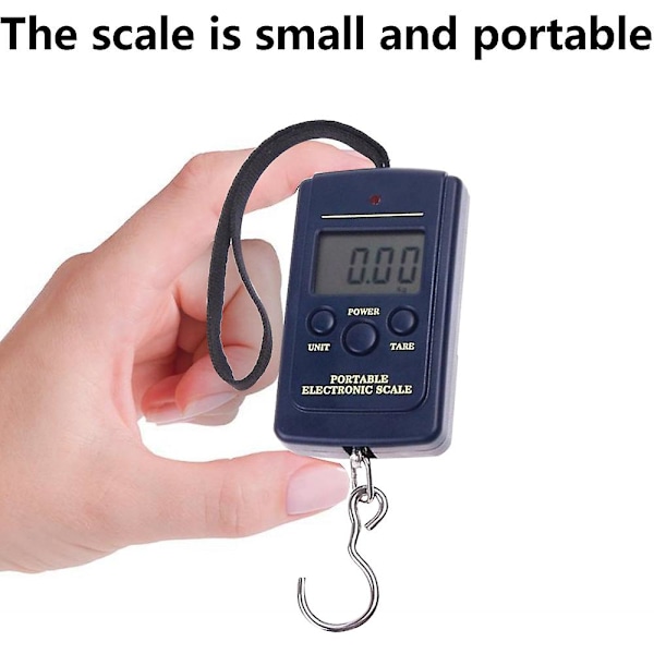 20g-40kg Digitaalinen riippuva matkalaukku kalastuspainovaa'at Keittiövaa'at Ruokailu Myös