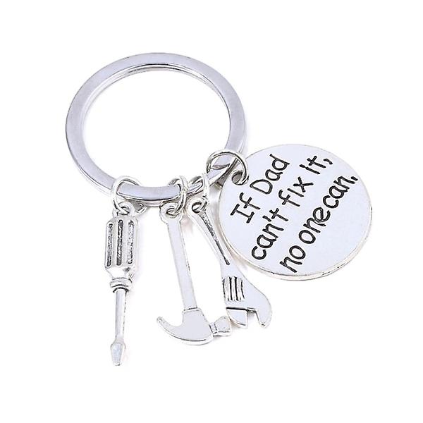 Key Ring For Father Silver