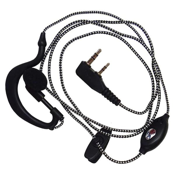 2-pin højkvalitets headsetmikrofon til bærbare walkie-talkies hovedtelefoner
