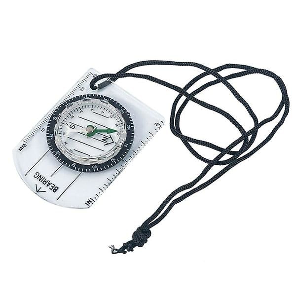 Kompakt kompass for fotturer Transparent transparent plast og er egnet for eksempel,
