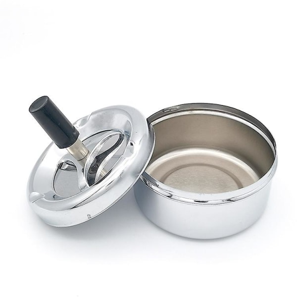 Spinning Ashless Ashtray | Premium Windproof Outdoor Ashtray | Deep Base | Easy To Empty