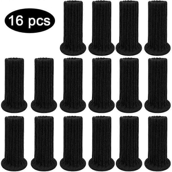 Stolsockor 16-pack Stolsockor Möbel Filt Stolsocka Elastiska Stickade Stolsockor OPL