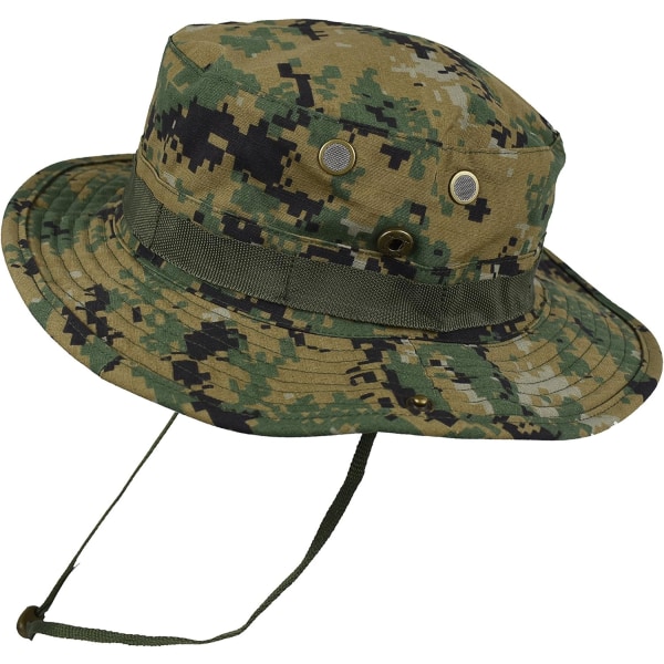 Boonie Tactical Fiskehatt Solskydd Vision Kamouflage för Camping Vandring Fiske Män Unisex AOR2