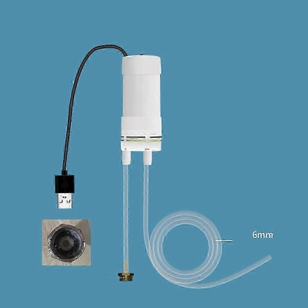 5V2A USB Mini Vannpumpe med Slange 4L/min Selvsugende Pumpe