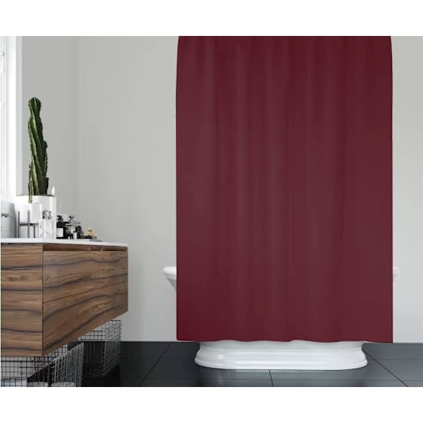 PEVA Duschdraperi - Vattenavvisande, Mögelresistent, 180x180cm, Skenor, Ultratunn, Fjäderlätt Dusch, Bad, Enfärgad Starka Färger