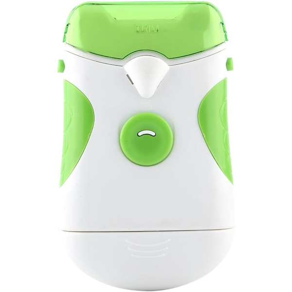 2 i 1 Elektrisk nagelklippare Bärbar Elektrisk nagelklippare Nageltrimmer Säker Manikyr Pedikyr Verktyg för Användning på Barn White and Green