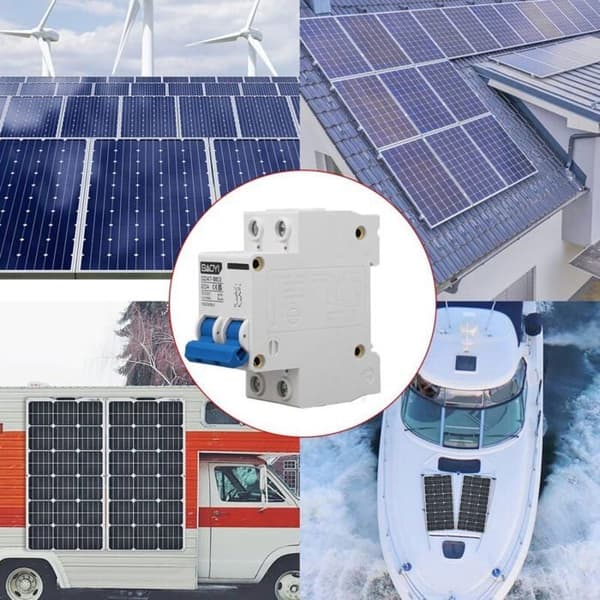 DC 2P Typ B Miniatyrbrytare DIN-skena Säkring för solsystem DC500V 20A YYV