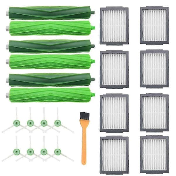 För I3, I3+, I4, I6, I6+, I7, I7+, I8, I8+, E5, E6, E7, Robotdammsugare Huvudsida Borste Hepa Filter jn