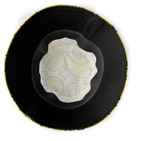 EN-ämpärihatut Muoti aurinkolippalakki Pakattava ulkoilukalastajan hattu naisille ja miehille Rubber Duck Pattern One Size