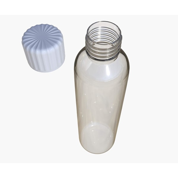 Monipakkaus 4 muovipulloa kierrekansilla 100 ml pullot Ihanteellinen matkustamiseen Clear