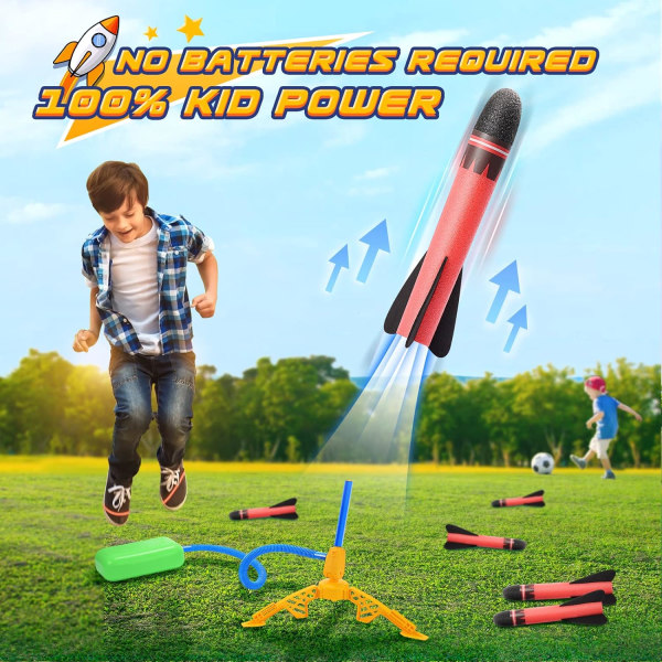 Gutte leker for 3-12 år gamle gutter, hageleker for barn gutter jenter gaver 3-9 år gamle gutter leker 3-9 utendørs spill bursdagsgaver for barn leker Ga Rocket Theme6pcs Rocket Theme6pcs