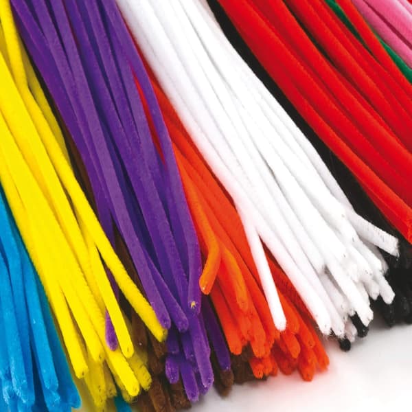 100 Pieces Pipe Cleaners, Chenille Wire 6mm x 30cm, Pipe Cleaners for Crafts DIY Projects Chenille Wire