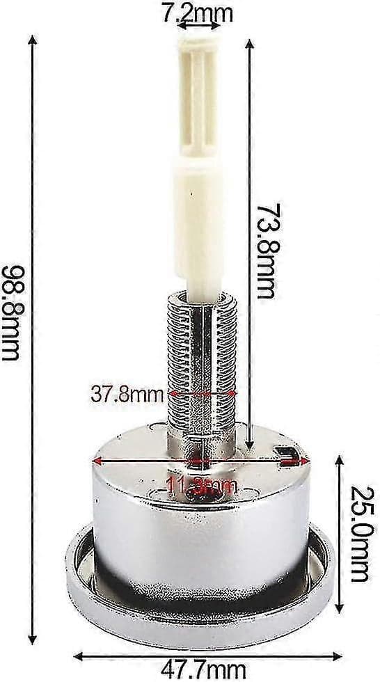 Geberit Typ 280 Kaksoishuuhtelupainike - ABS Kromattu (274.006) - 1 kg (DPD)