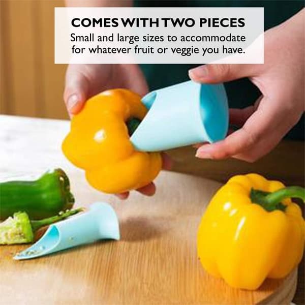 Pepper Corer. Cores and Chili Easily Removed with Kitchen Utensil Accessory Large Separator Gadget