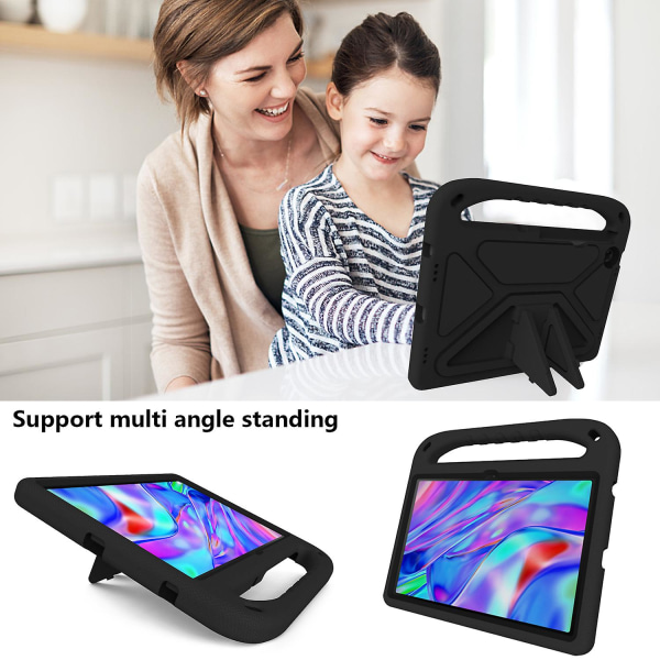 Lenovo M10 Plus 3rd Gen 10,6 tommers deksel 2022, Kids Eva Handle Stand Støtsikker dekselveske for Lenovo Tab M10 Plus Gen 3 Tb125fu/tb128fu/tb125xu (z)