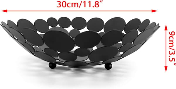 Metal Fruit Basket for Countertop, Fruit Storage Bowl, Kitchen & Dining Table, Fruit Bowl, Bread & Vegetable Storage Rack, Holder