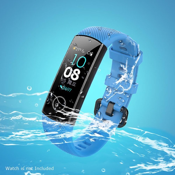 Silikonearmbånd til Huawei Honor Band 4/band 5 Smart Watch Udskiftningsarmbåndsrem