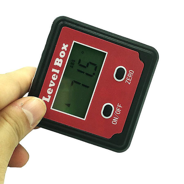 Digital Vattenpass Box Aluminium Vinkelmätare Nivåmätare Fasadmätare Lutningsmätare Med Hållfunktion Bakgrundsbelysning Och Magnetisk Bas (med Hållfunktion)