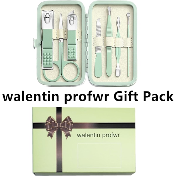 Manikyrset Nagelklippare Set Män Kvinnor Tå Finger Nagelklippare Personlig Vård Verktyg med Bärbar Resväska Manikyr Pedikyr Verktyg Grooming Kit