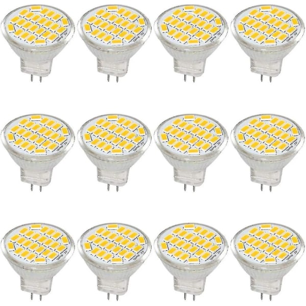 Mr11 Gu4 Led-lamppuvalot Dc/ac 10-30v 3w, 12v, 24v, 30w vastaava halogeenilamppu, 400 lumenia, lämmin valkoinen 3000k, Led-korvaus sarjalle, puutarha,