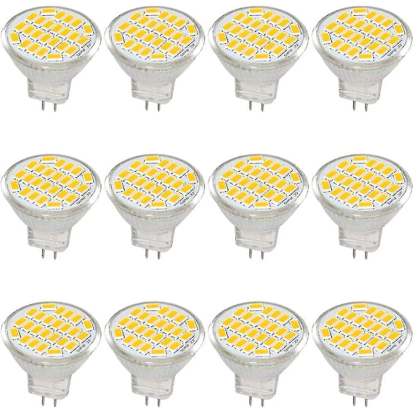 Mr11 Gu4 LED-ljuskälla Ljus DC/AC 10-30v 3w, 12v, 24v, 30w motsvarande halogenlampa, 400 lumen, varmvit 3000k, LED-ersättning för kit, trädgård,