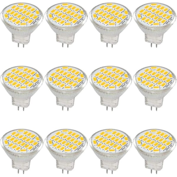 Mr11 Gu4 LED-pærelys DC/AC 10-30v 3w, 12v, 24v, 30w ækvivalent halogenpære, 400 lumen, varm hvid 3000k, LED-erstatning til sæt, have,
