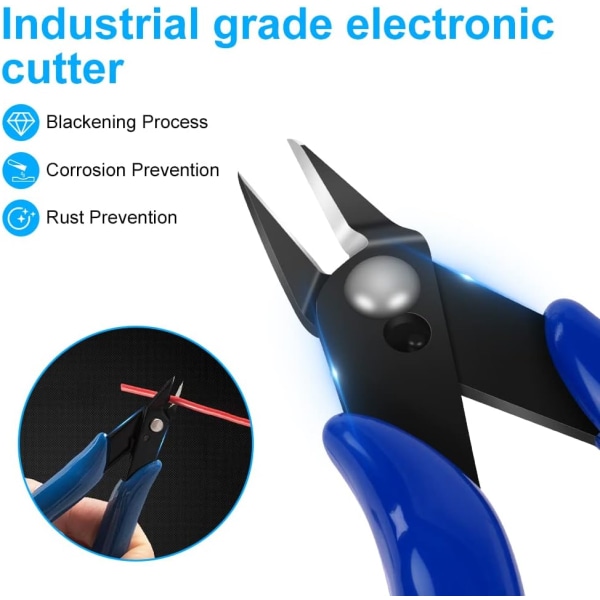 1 st Wire Cutter, Fjäderbelastade Sidoklippare Flush Cutters, Diagonal Cutters Precision Sidoklippare, Diagonal Tång i CRV-stål, Tungt #2 1PC #2 1PC