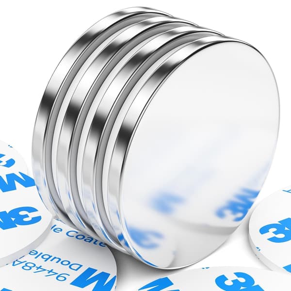 4-pack Strong Magnet, 30 x 3 mm Pull Super Strong Neodymium Disc Magnets, Strong Magnet with Double-Sided Tape