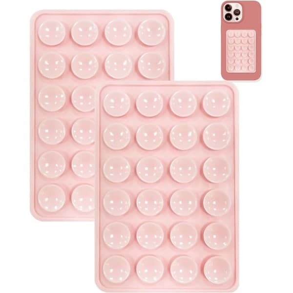 Mobilholder / feste med sugekopper Rosa